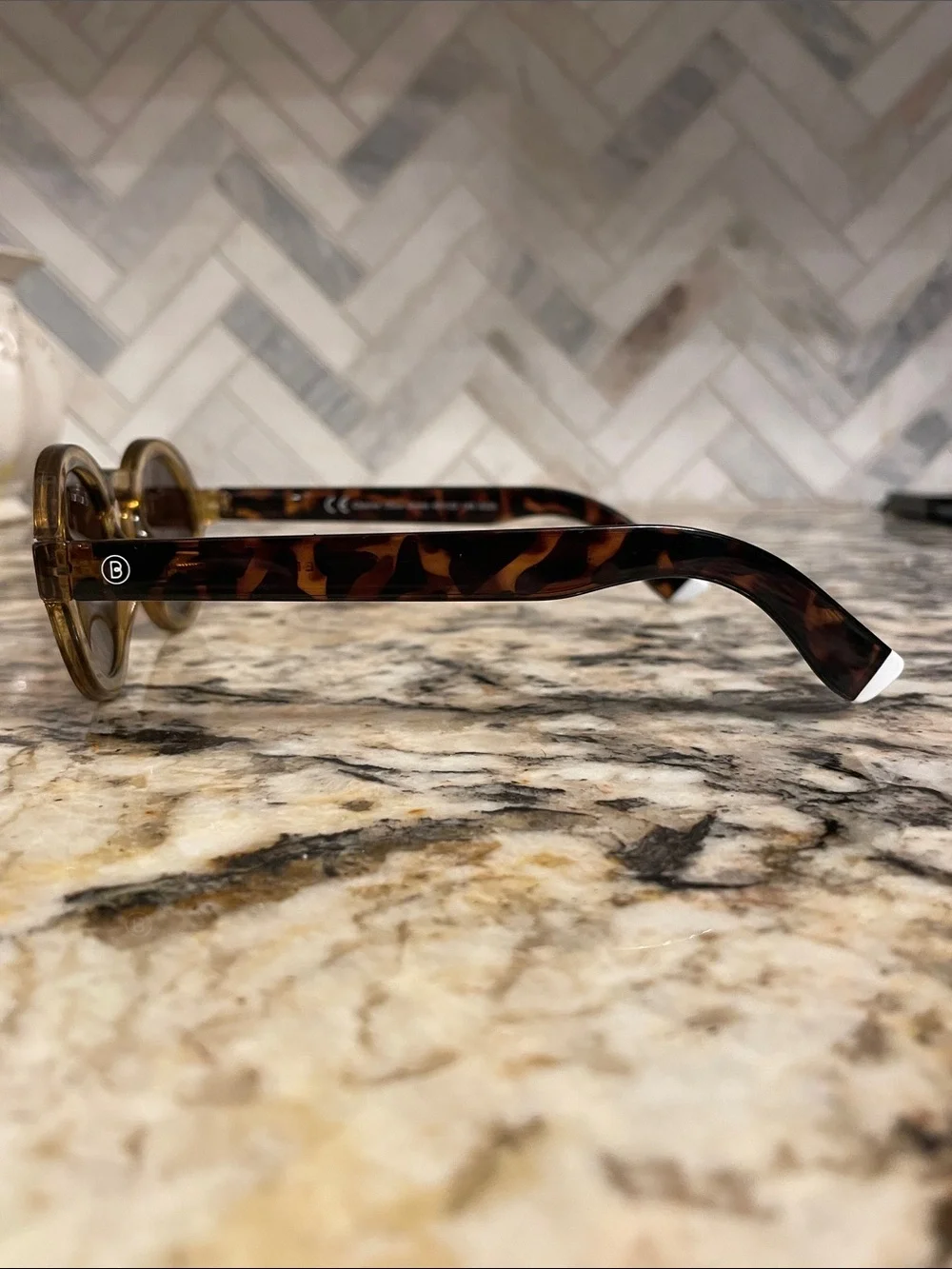 Barber Charles Brown Round Sunglasses - Brown Frame